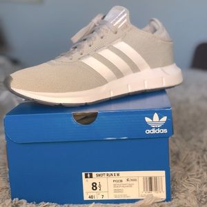 NEW grey + white Adidas Swift Run X